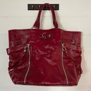 Dolce & Gabbana Large Red Patent Leather Gaia Tote Bag​